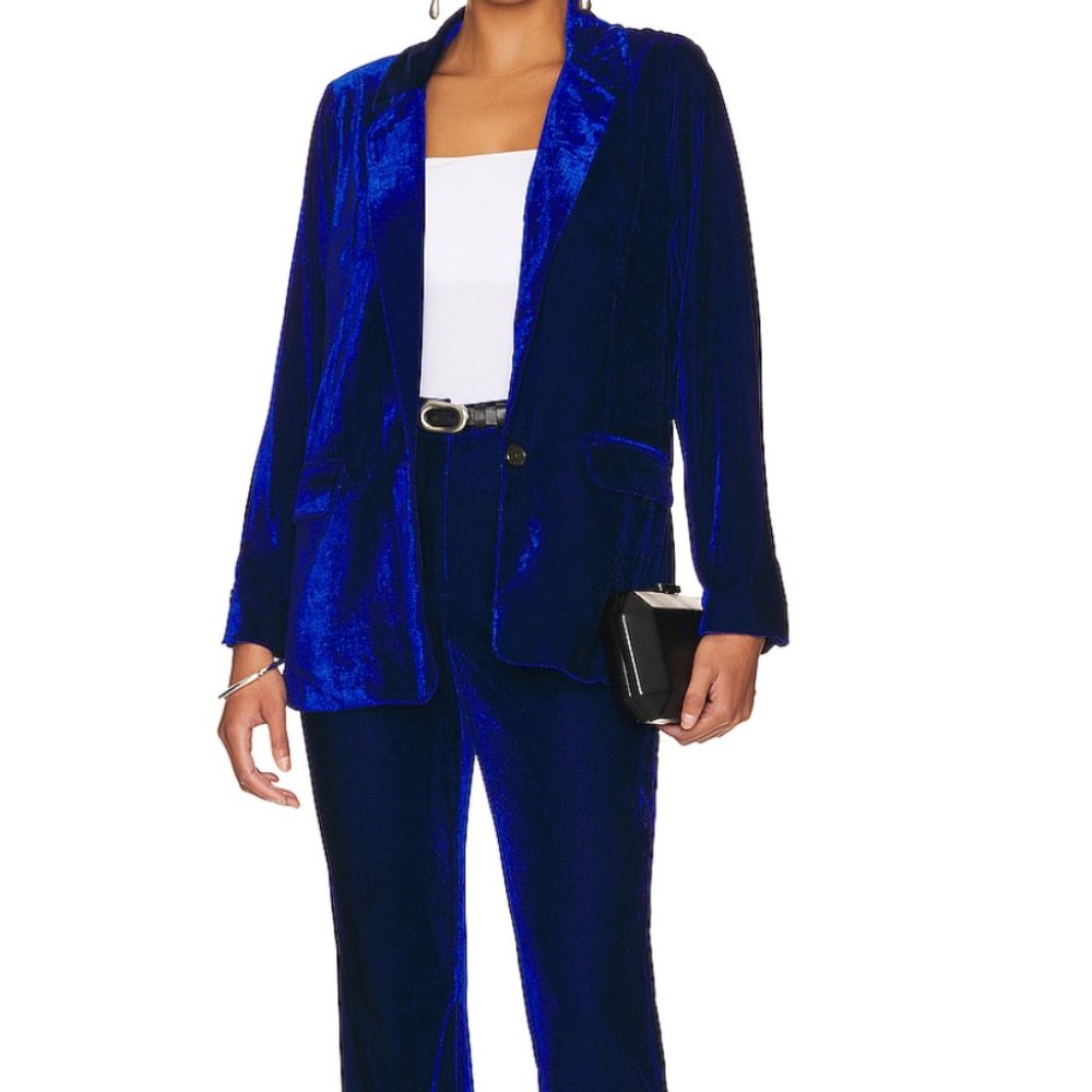 Blue velvet set